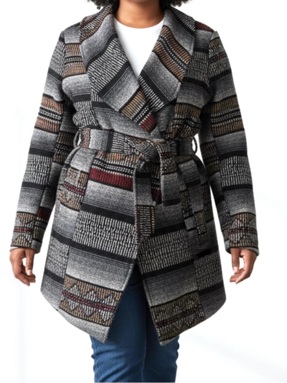 Aritzia Kismet women’s medium Jacket Aztec Art To Wear Patterned Maximalism 90s